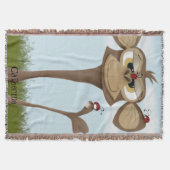 Gekke Aap en Lieveheersbeestjes Deken (Voorkant)