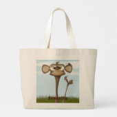 Gekke Aap en Lieveheersbeestjes Grote Tote Bag (Achterkant)