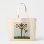 Gekke Aap en Lieveheersbeestjes Grote Tote Bag (Voorkant)