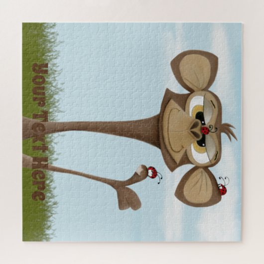 Gekke Aap en Lieveheersbeestjes Legpuzzel (Horizontaal)