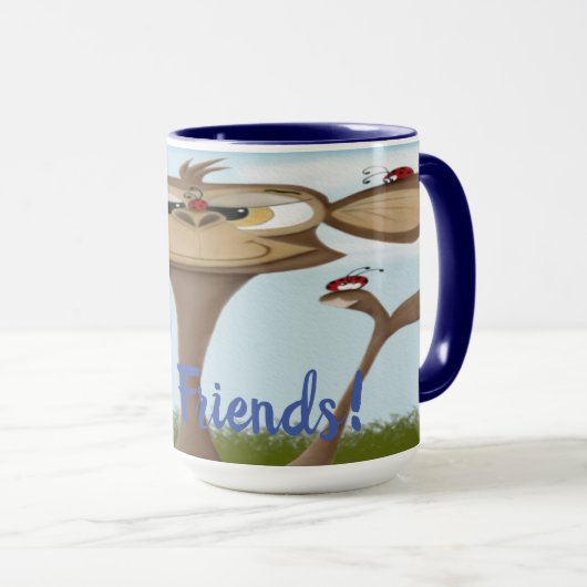 Gekke Aap en Lieveheersbeestjes Mok (Voorkant rechts)