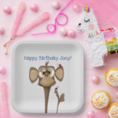 Gekke Aap en Lieveheersbeestjes Papieren Bordje (Feest)