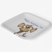 Gekke Aap en Lieveheersbeestjes Papieren Bordje (Gebogen)