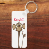 Gekke Aap en Lieveheersbeestjes Sleutelhanger (Achterkant)