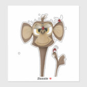 Gekke Aap en Lieveheersbeestjes Sticker (Vel)