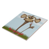 Gekke Aap en Lieveheersbeestjes Tegeltje (Zijkant)