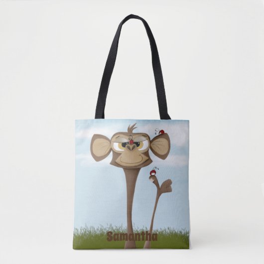 Gekke Aap en Lieveheersbeestjes Tote Bag (Voorkant)