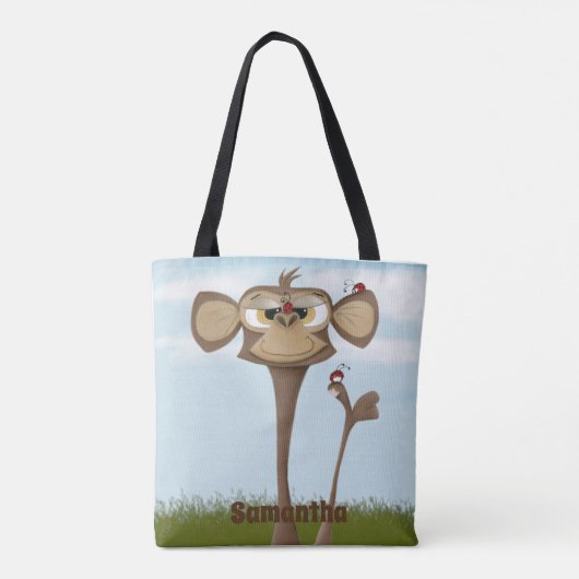 Gekke Aap en Lieveheersbeestjes Tote Bag (Achterkant)