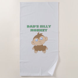 Gekke aap - keukenhanddoek strandlaken