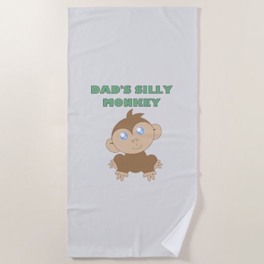 Gekke aap - keukenhanddoek strandlaken (Voorkant)