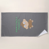 Gekke aap - keukenhanddoek strandlaken (Voorkant)