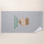 Gekke aap - keukenhanddoek strandlaken (Voorkant)