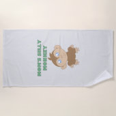 Gekke aap - keukenhanddoek strandlaken (Voorkant)