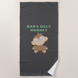 Gekke aap - keukenhanddoek strandlaken