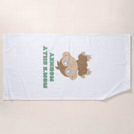 Gekke aap - keukenhanddoek strandlaken