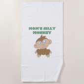 Gekke aap - keukenhanddoek strandlaken (Voorkant)