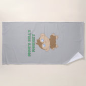 Gekke aap - keukenhanddoek strandlaken (Voorkant)