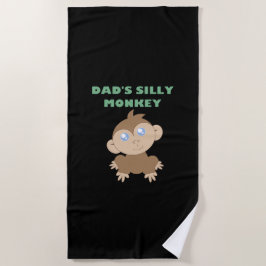 Gekke aap - keukenhanddoek strandlaken