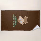 Gekke aap - keukenhanddoek strandlaken (Voorkant)