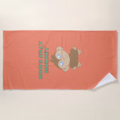 Gekke aap - keukenhanddoek strandlaken (Voorkant)