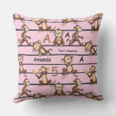 Gekke Aap Patroon Kussen (Achterkant)