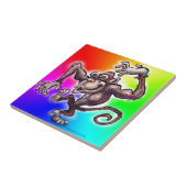 Gekke aap tegeltje (Zijkant)