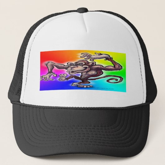 Gekke aap trucker pet (Voorkant)