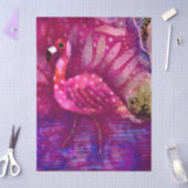 Gekke Abstracte roze flamingo decoupage Tissuepapier (Craft)