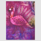 Gekke Abstracte roze flamingo decoupage Tissuepapier (Voorkant)
