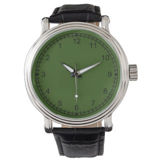gekke achterstevoren kijk groen horloge