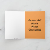 Gekke Acorns Personalized Thanksgiving Kaart (Binnen)