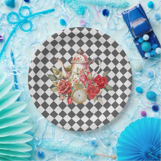 Gekke Alice Mad Hatter Wonderland Verjaardag Papieren Bordje (Feest)