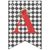 Gekke Alice Mad Hatter Wonderland Verjaardag Vlaggetjes (Derde vlag)