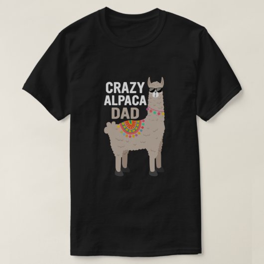 Gekke Alpaca Vader T-shirt (Design voorkant)