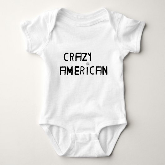 GEKKE AMERIKAANSE BABY'S ROMPER (Voorkant)