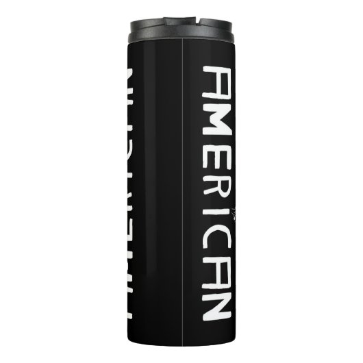 Gekke Amerikaanse thermos Thermosbeker (Achterkant)