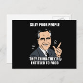 GEKKE ARME MENSEN DENKEN DAT ZE RECHT HEBBEN OP VO BRIEFKAART (Voorkant / Achterkant)