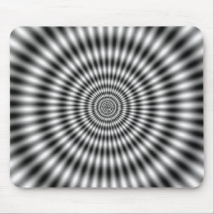 Gekke artistieke optische illusie muismat