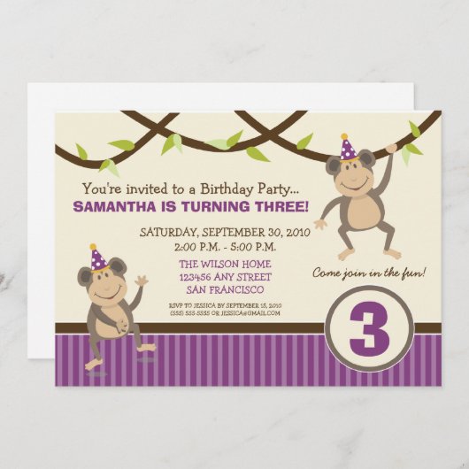 Gekke Aussenpartij (lavender) Kaart (Voorkant / Achterkant)