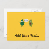 gekke avocado's briefkaart (Voorkant / Achterkant)