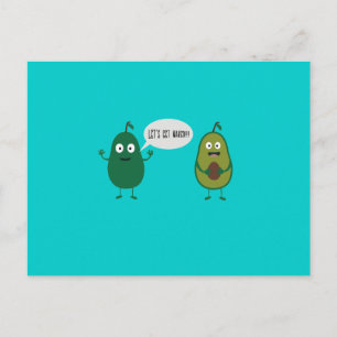 gekke avocado's briefkaart
