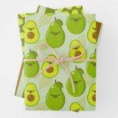 Gekke Avocados Wrapping Paper Set (In situ)