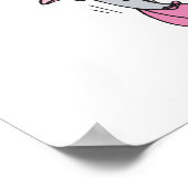 gekke ballerina-olifant poster (Hoek)