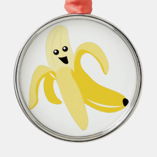 Gekke bananen metalen ornament