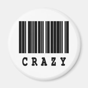 gekke barcode ontwerp magneet