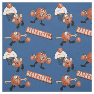 Gekke Basketbaltekens Stof