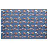 Gekke Basketbaltekens Stof (Fat Quarter)