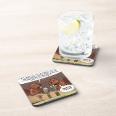 Gekke Beaver Jokes Funny Cartoon Onderzetter (Rechterzijde)