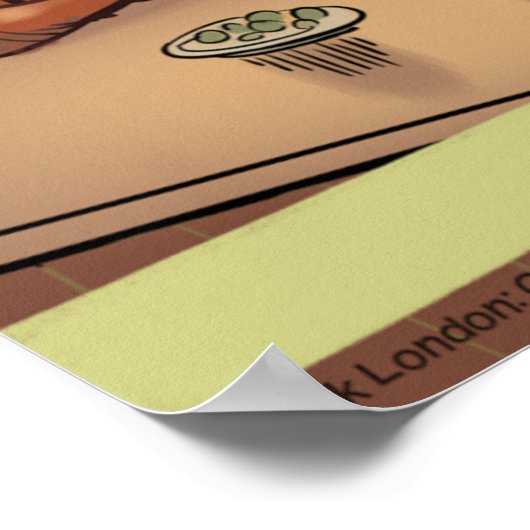 Gekke Beaver Jokes Funny Cartoon Poster (Hoek)