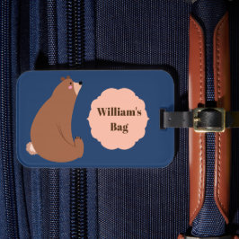 Gekke Beer marinescheepvaart Bagagelabel